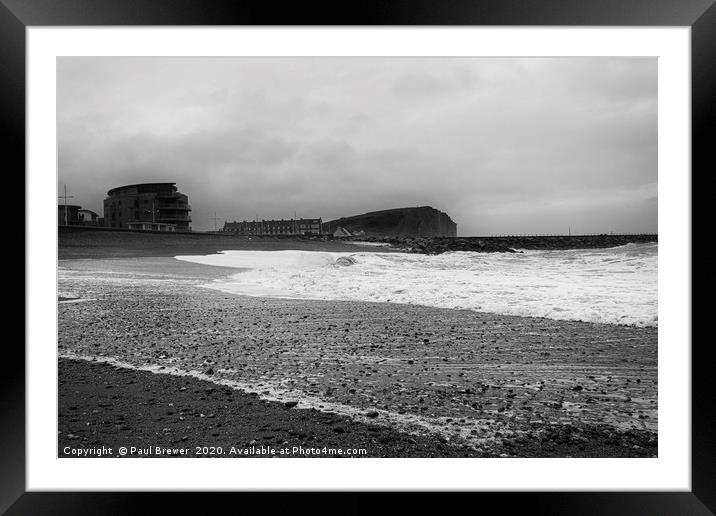 West Bay Dorset Framed Mounted Print by Paul Brewer