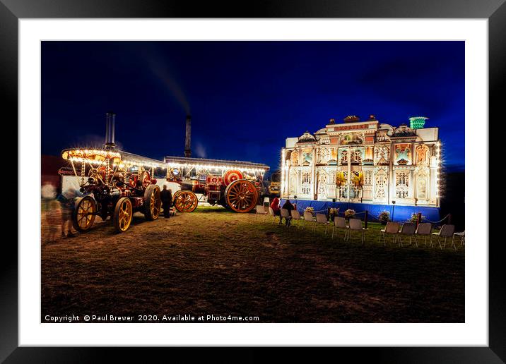 Beautiful Organ at the Great Dorset Steam Fair  Framed Mounted Print by Paul Brewer
