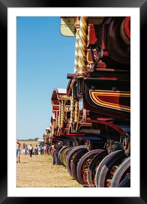 Great Dorset Steam fair in the heat of the day 2019 Framed Mounted Print by Paul Brewer