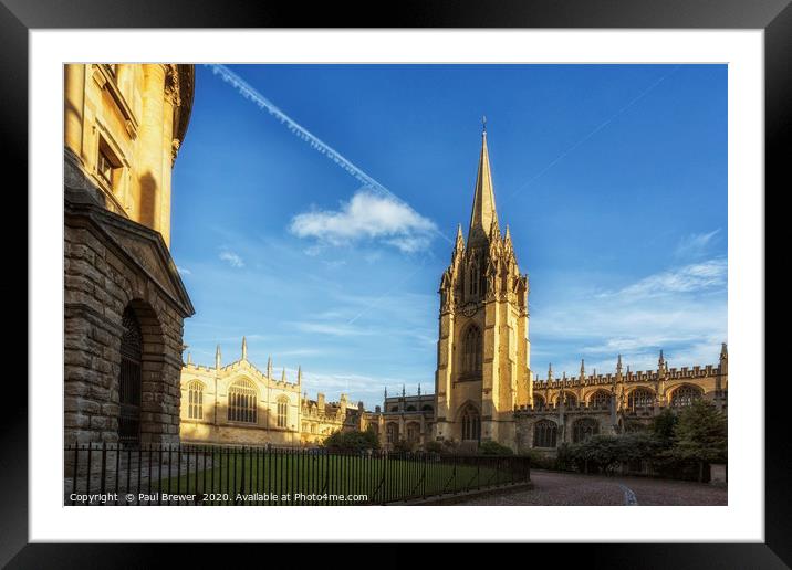 University Church of St Mary the Virgin  Framed Mounted Print by Paul Brewer
