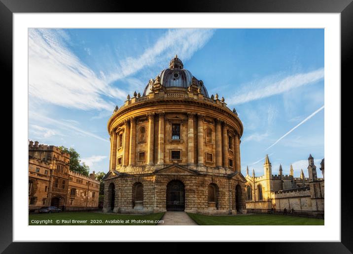 Radcliffe Camera Oxford Framed Mounted Print by Paul Brewer