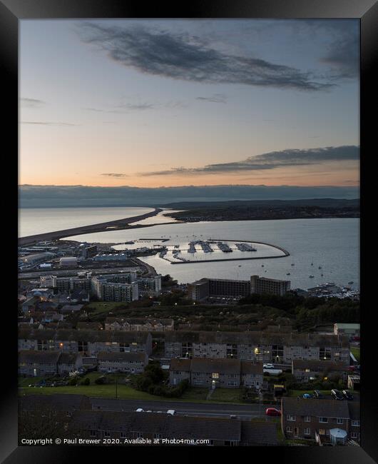 Castletown Portland Framed Print by Paul Brewer