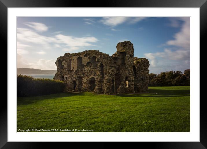 Sandsfoot Castle Weymouth Framed Mounted Print by Paul Brewer