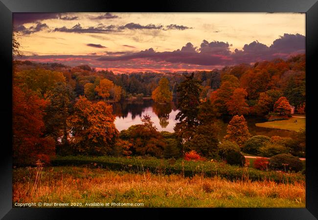 Stourhead Framed Print by Paul Brewer