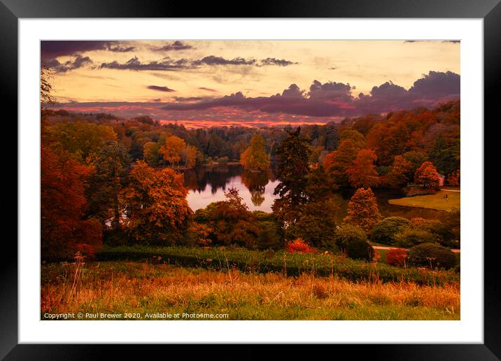 Stourhead Framed Mounted Print by Paul Brewer