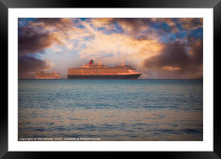 Queen Victoria and Britannia  Framed Mounted Print by Paul Brewer