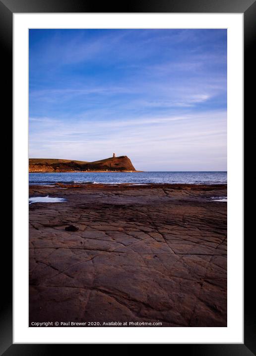 Kimmeridge Bay at Sunset Framed Mounted Print by Paul Brewer