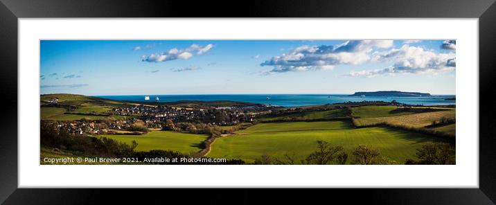 Dorsets Jurassic Coast Framed Mounted Print by Paul Brewer