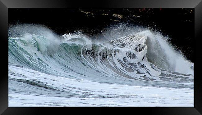 Wave Framed Print by barbara walsh