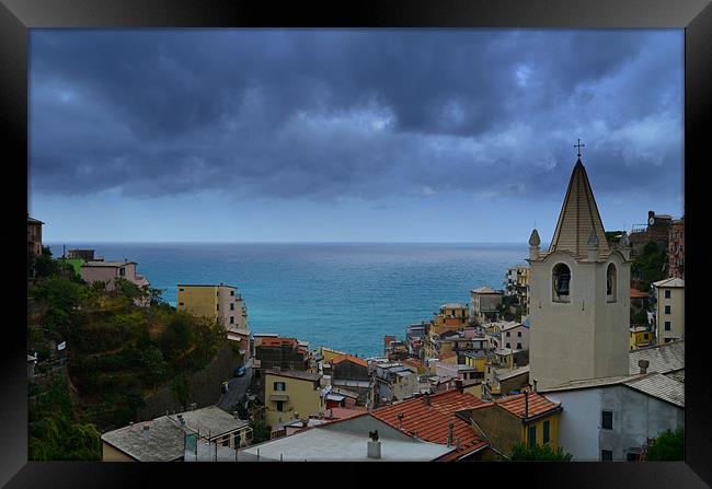 Riomaggiore Framed Print by barbara walsh