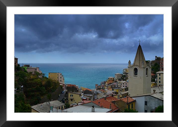 Riomaggiore Framed Mounted Print by barbara walsh