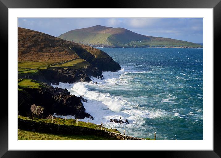 Blasket Island Framed Mounted Print by barbara walsh