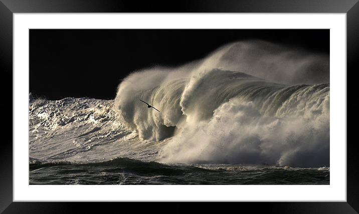 Clogher Wave Framed Mounted Print by barbara walsh