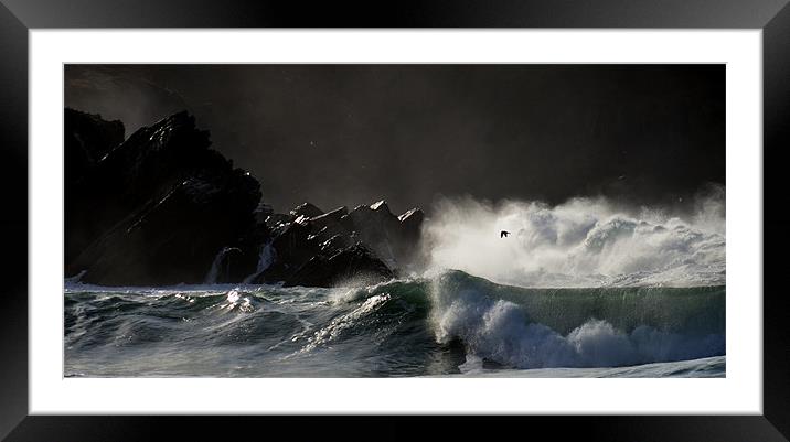 Lovely wave Framed Mounted Print by barbara walsh