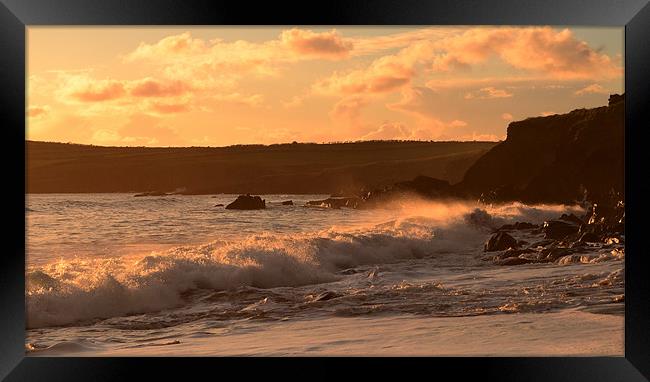 Sunset Kinard Framed Print by barbara walsh