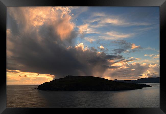 Sunset Dingle Framed Print by barbara walsh