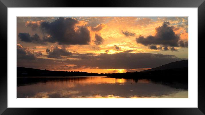Evening glow Framed Mounted Print by barbara walsh