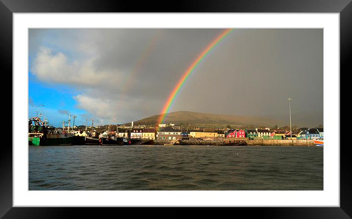 Rainbow Framed Mounted Print by barbara walsh