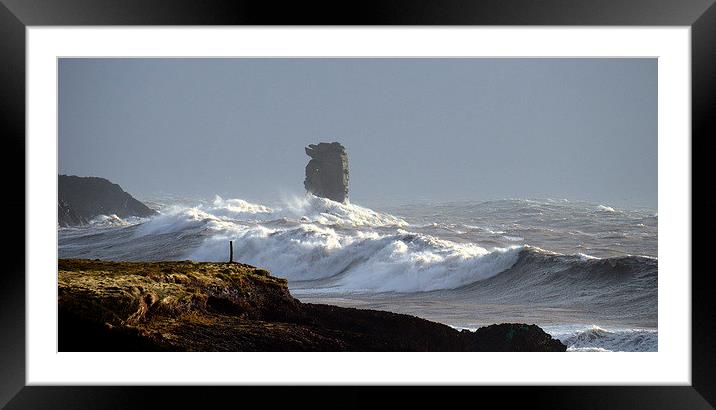 Seastack Framed Mounted Print by barbara walsh