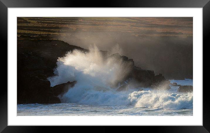 Clogher beach Framed Mounted Print by barbara walsh