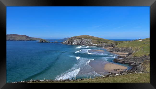 Coumeenole beach Framed Print by barbara walsh