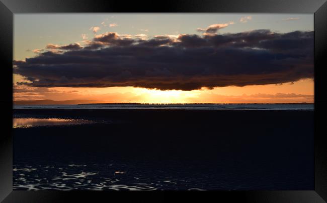 sunrise at Cappagh beach Framed Print by barbara walsh