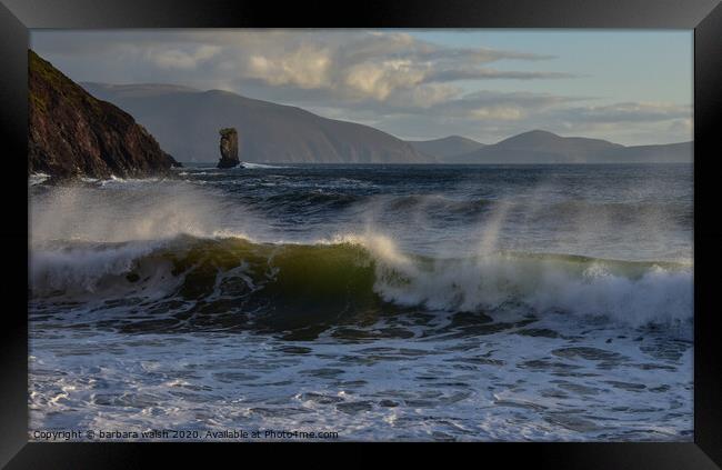 Kinard beach Framed Print by barbara walsh