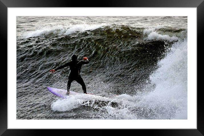 Surfs Up! Framed Mounted Print by Florian Walsh