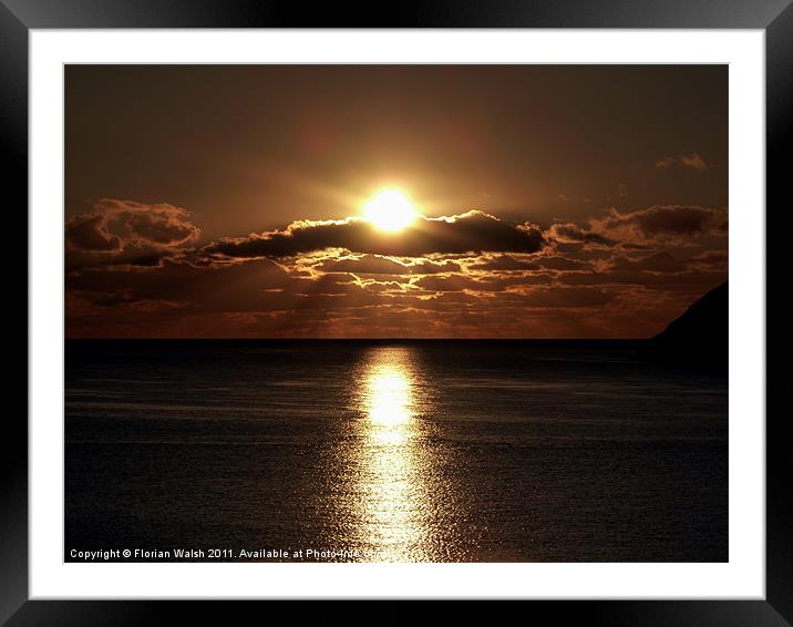 winter sunset! Framed Mounted Print by Florian Walsh
