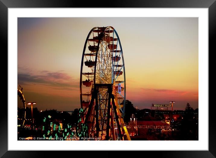 A Night at the Fair Framed Mounted Print by Elaine Manley