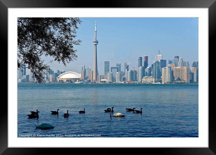 Toronto Canada on a Hot and Humid Day Framed Mounted Print by Elaine Manley