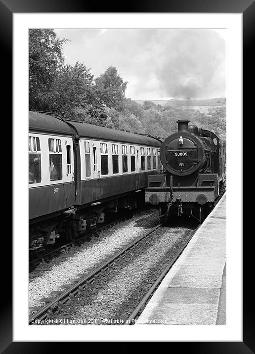 Goathland train Framed Mounted Print by Gillian Ball