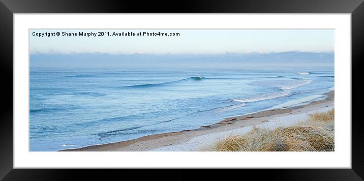 A Cold Morning at the Beach Framed Mounted Print by Shane Murphy
