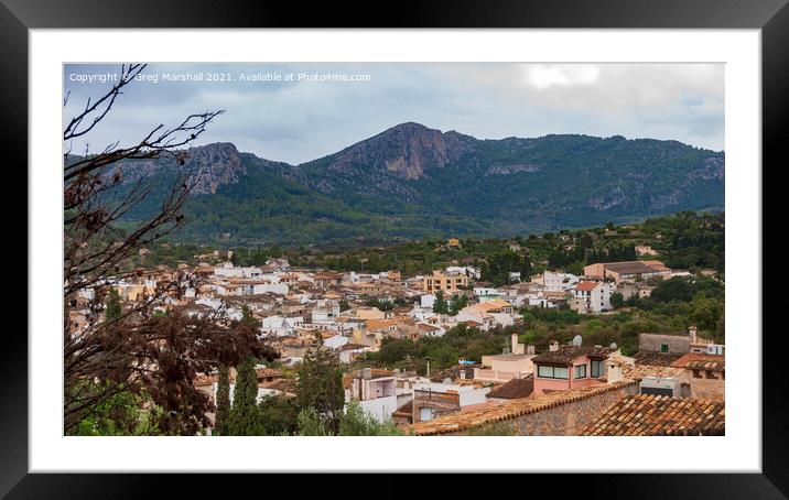 Pollenca Town, Mallorca  Framed Mounted Print by Greg Marshall