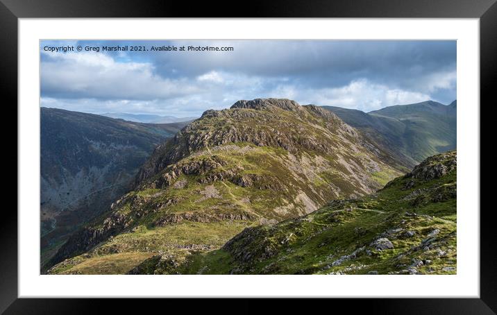 Hay Stacks in Buttermere Lake District Framed Mounted Print by Greg Marshall