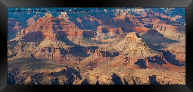 The Grand Canyon in Nevada, USA Framed Print by Greg Marshall