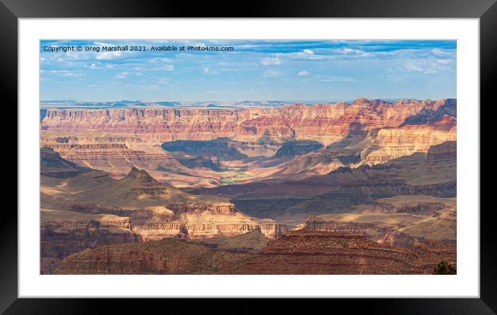 The Grand Canyon and Colorado River Nevada Framed Mounted Print by Greg Marshall