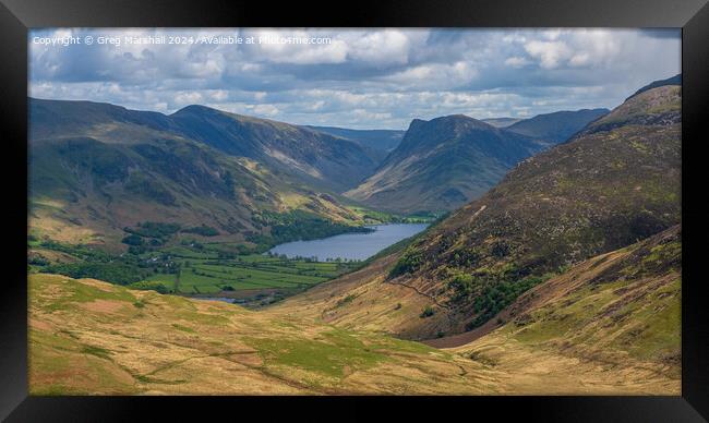 Buttermere with Fleetwith Pike, Hindscarth & Robin Framed Print by Greg Marshall