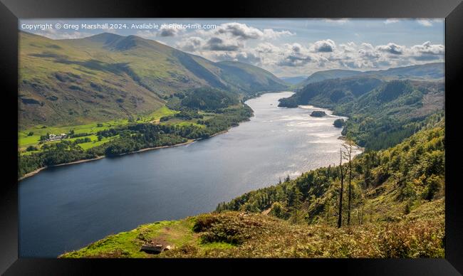 Thirlmere Lake District Framed Print by Greg Marshall