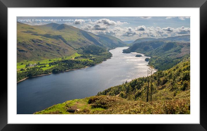 Thirlmere Lake District Framed Mounted Print by Greg Marshall