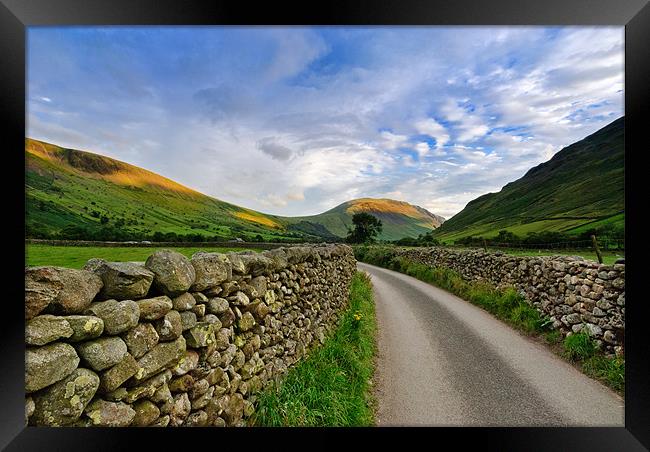 Illgill Head from Wasdale Framed Print by Greg Marshall
