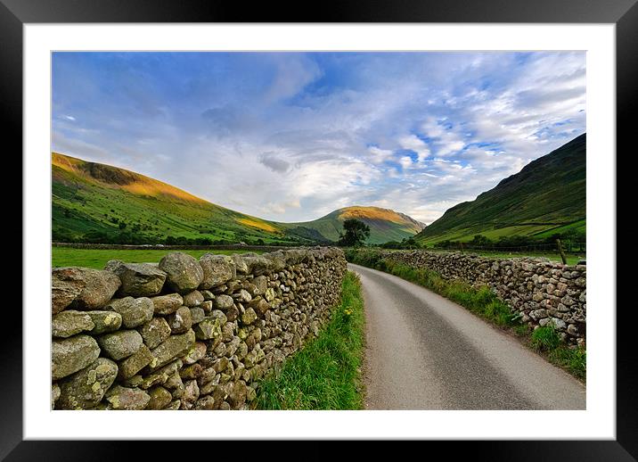 Illgill Head from Wasdale Framed Mounted Print by Greg Marshall