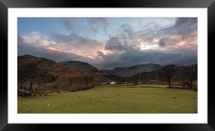 Storm approaching over Patterdale Framed Mounted Print by Greg Marshall