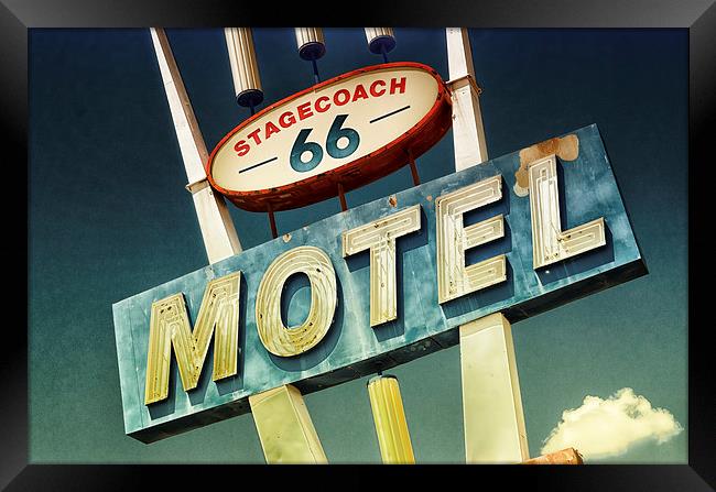Route 66 Motel Seligman USA Framed Print by Greg Marshall