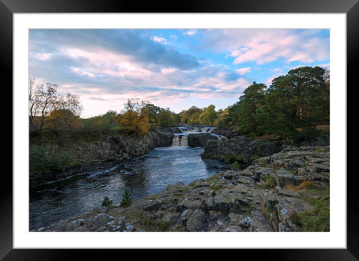 Low Force waterfall  Framed Mounted Print by Greg Marshall