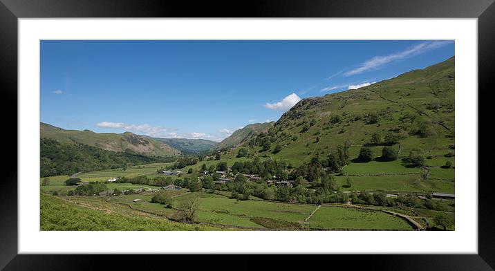 Harstop village English Lake District Framed Mounted Print by Greg Marshall