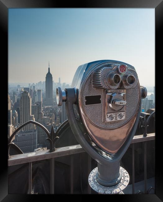 Empire State view NYC Framed Print by Greg Marshall