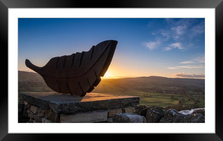 Teesdale by sunset Framed Mounted Print by Greg Marshall