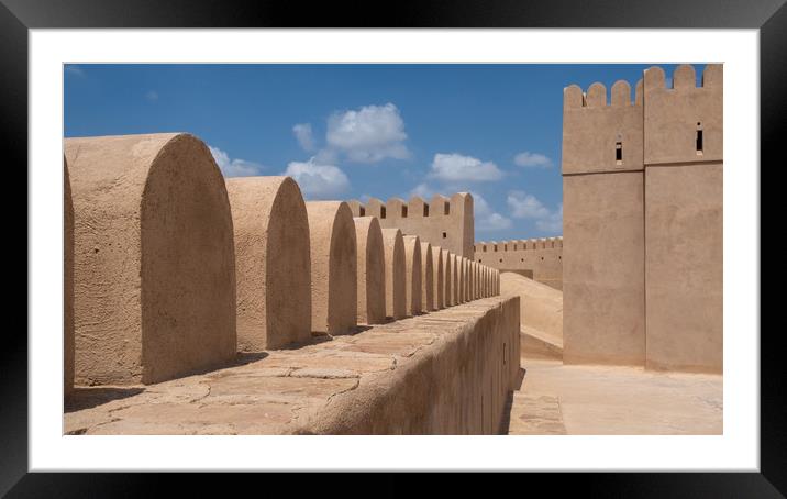 Al Hazm Fort Rustaq Oman Framed Mounted Print by Greg Marshall