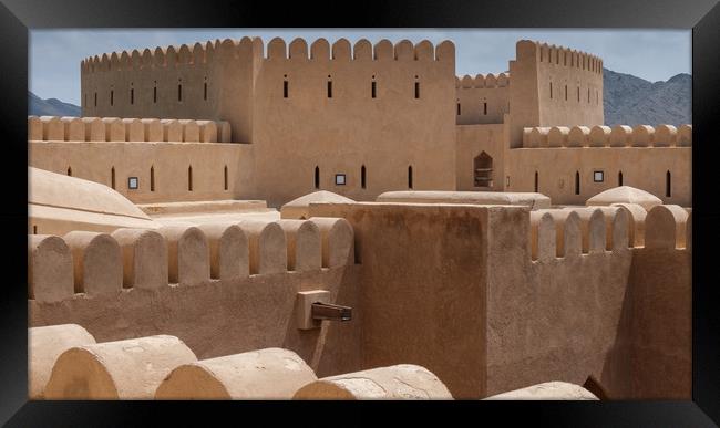 Al Hazm Fort Rustaq Oman Framed Print by Greg Marshall